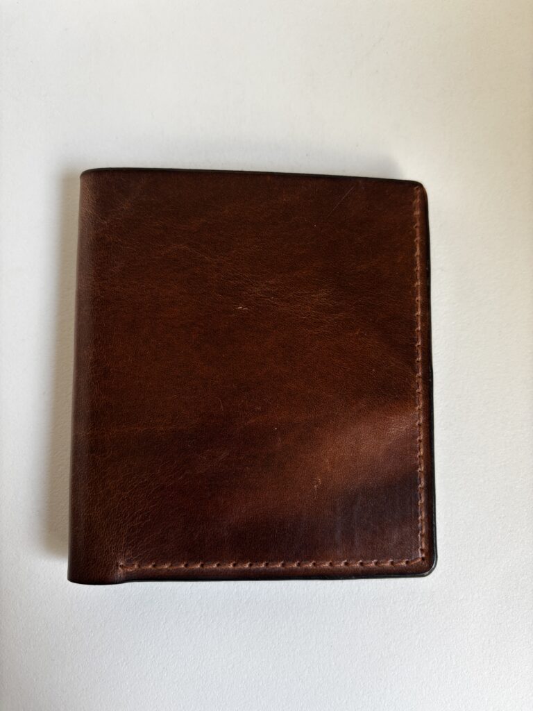 CARTERA DE CUERO CRAZY HORSE BRILLO